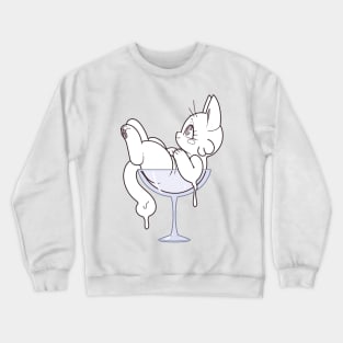 Lotion Cat in a cup Crewneck Sweatshirt